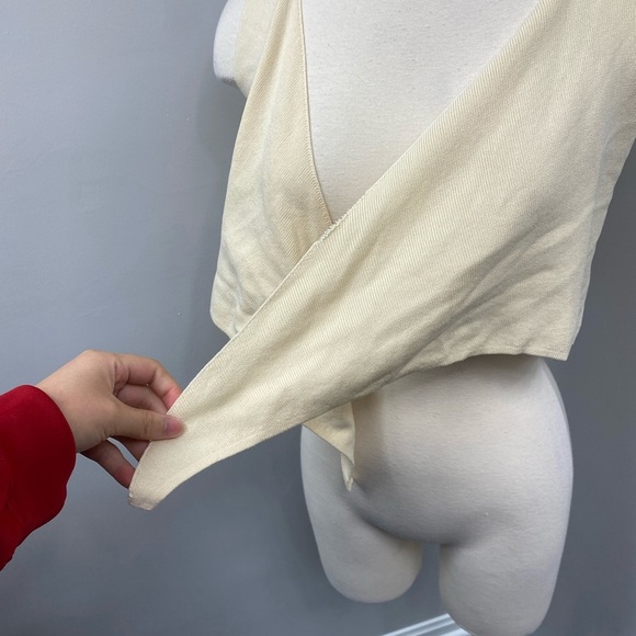 Shein Yellow Tie Crop Top - Picture 11 of 14